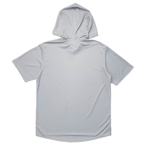 Streetwear Hooded T Shirt Men's Loose Solid Color Thin Short Sleeve Fashion - Picture 8 of 20