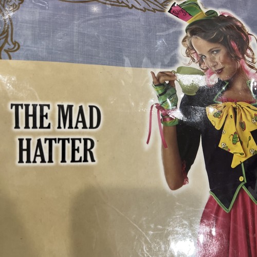 THE MAD HATTER Alice Wonderland Halloween Costume Child Girl XL 12 - 14 - Picture 10 of 11