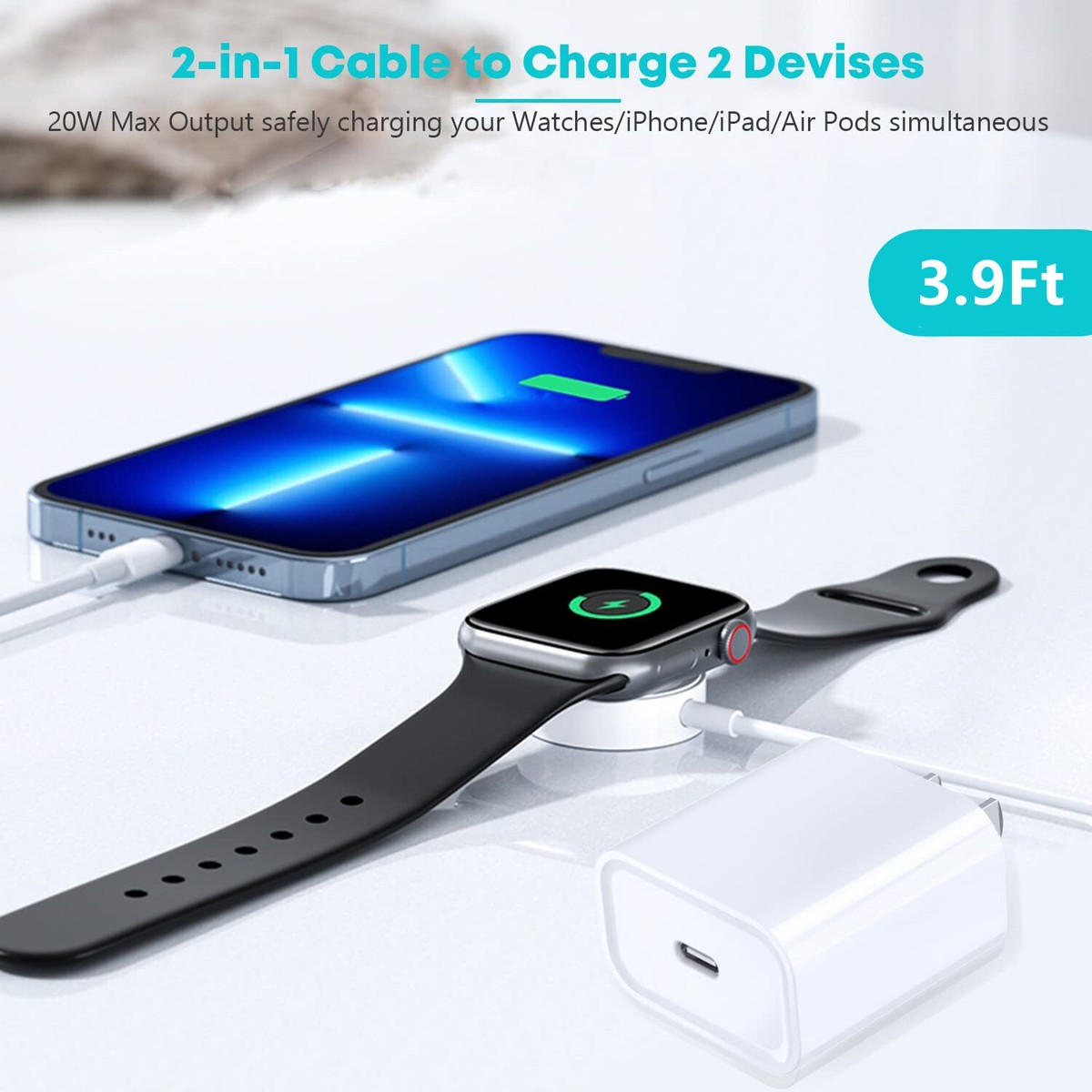 USB-Ladegerät für iPhone, Apple Watch und Smartphone 1,0A