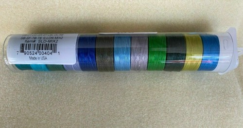 S-LON Sickenfaden verschiedene Packung 12 Stück Einheitsgröße, Perlenstickerei, Webwerkzeug #SLD-MIX2 - Bild 2 von 3