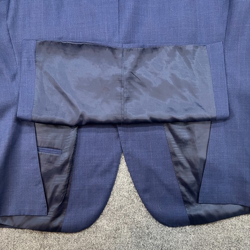 Peter Millar 52T Blue 100% Wool Big Tall Mens Blazer Suit Jacket Sport Coat - Picture 15 of 16