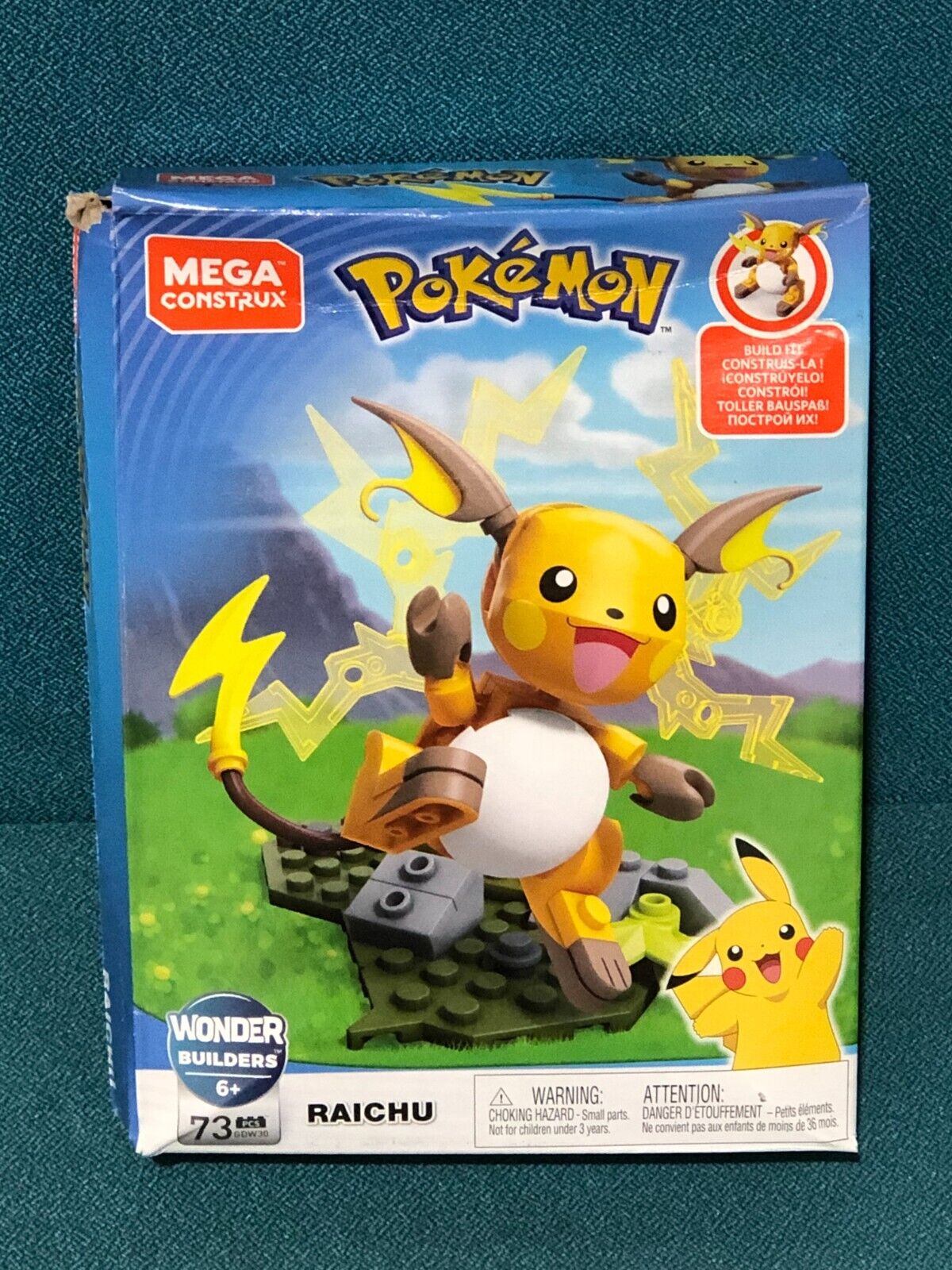 MEGA Construx TAKARA TOMY pokemon figure raichu Pikachu