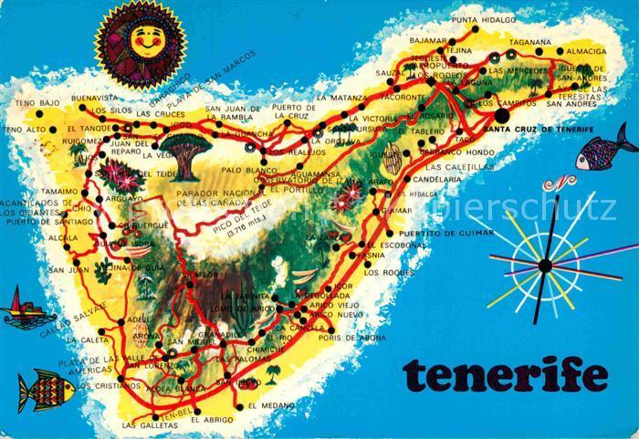 72872607 Tenerife Mapa de la Isla Landkarte der Insel Islas Canarias Spanien 72872607 Tenerife Mapa de la Isla Landkarte der Insel Islas Canarias Spanien