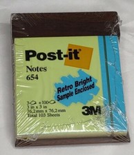 Post-it Notes 103 Sheets with Wooden Holder 3"x3" No. 535