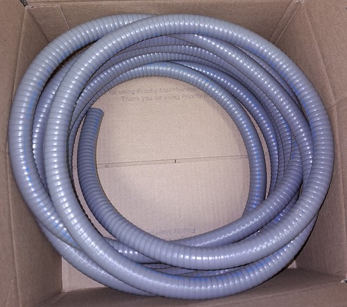 20 Fuß Alflex Ultratite 1/2 Zoll sonnenlichtbeständiges flüssigkeitsdichtes flexibles Metallrohr - Bild 1 von 3