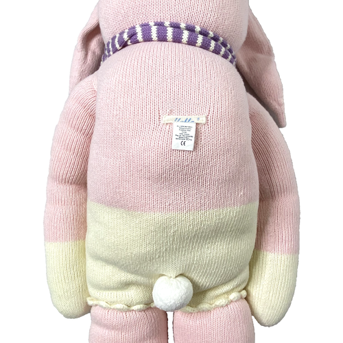 BlaBla Giant Fleur the Bunny Hand Knitted Stuffed Rabbit Doll size 3 ft Pink - Picture 11 of 16