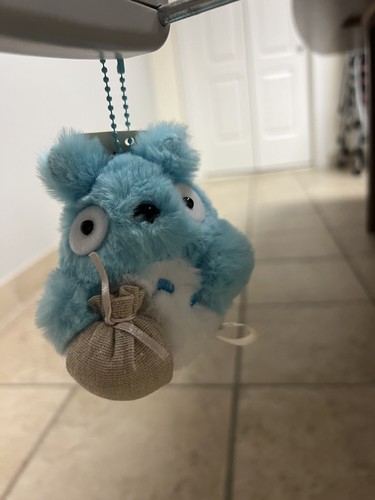 Portachiavi peluche interattivo 10 cm My Neighbor Totoro - Studio Ghibli (Blu Totoro) - Foto 3 di 6