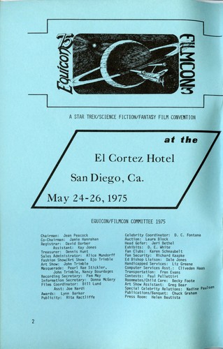 EQUICON 75 - Zine de ciencia ficción - FILMCON 3 - Raro De colección - STAR TREK Planet of Apes - Imagen 2 de 7