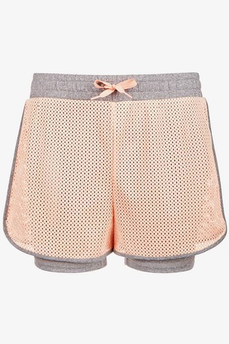 Ideology Big Girls Layered-Look Mesh Shorts - Picture 2 of 3