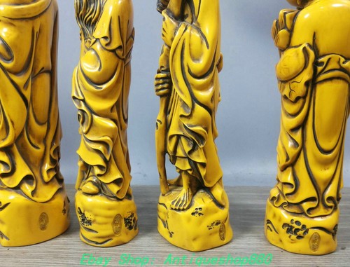 7.8'' Old Chinese Mythology People 8 Eight Immortals God Fairy Statue Set - Picture 5 of 9
