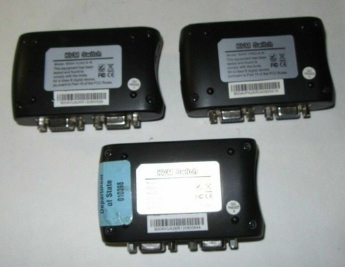 Pack de 3 commutateurs KVM compacts Ext Tripp Lite B004-VUA2-K-R 2 ports USB - Photo 2/4