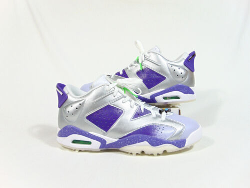 Nike Air Jordan Retro 6 G NRG US Open Silver Golf Shoes Sz 8 NEW FD0205 055 RARE - Picture 2 of 8