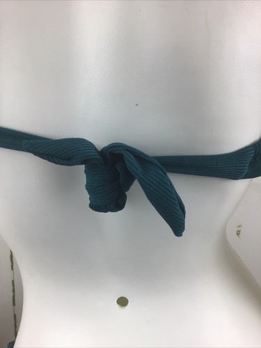 ZAFUL Women's “Peacock Blue” High Cut Ribbed V-Wire 2 Piece Bikini Sz. 6 NWT - Picture 16 of 21