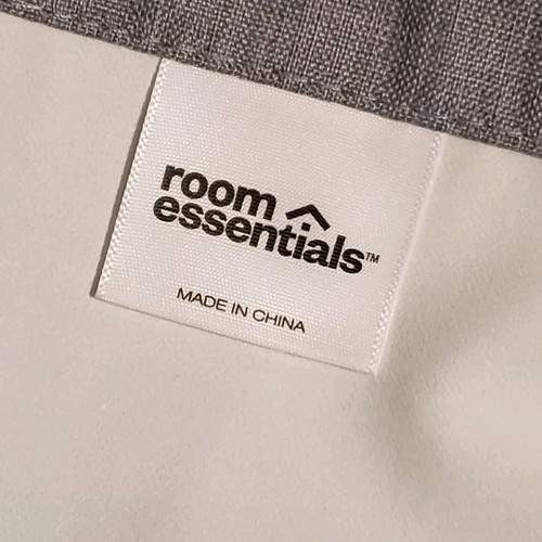 Pair 48"x 62" 2- Window darkening Curtain panels, Room Essentials Grey Heather - Picture 5 of 6