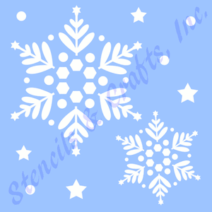 Snowflakes Stencil Christmas Snowflake Stencils Template Templates Craft 2 New Ebay