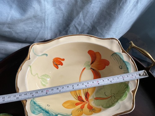6 Vintage/Retro handbemalte Blumenkeramik, verschiedene Hersteller, alles gut - Bild 21 von 24