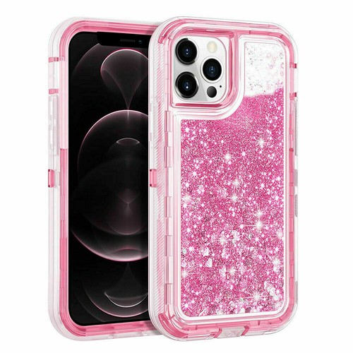 For iPhone 13/ 13 Pro Max Shockproof Defender Glitter Hard Case Cover - Picture 2 of 20