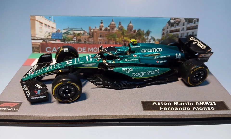 Aston Martin AMR23 Fernando Alonso scala 1/43 GP Montecarlo - Immagine 2 di 4