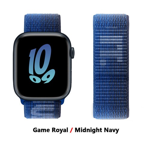 Correa de nailon para Apple Watch Series Ultra 8 7 6 SE correa pulsera accesorios bucle - Imagen 127 de 135