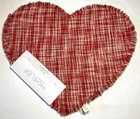 RACHEL ZOE VALENTINE'S HEART PLACEMATS (4) RED CREAM COTTON POLYESTER NIP