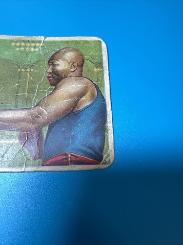 1910 ATC Champions Tobacco T218 Mecca Back Jack Johnson (Blue Shirt) - Picture 3 of 6