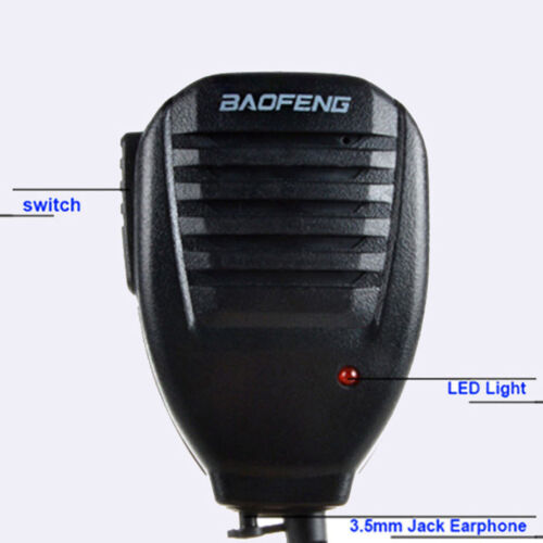 Clip-on&Handheld Microphone Mic for Baofeng UV-5R Kenwood TK3160 2-Way Radio VHF - Picture 2 of 6