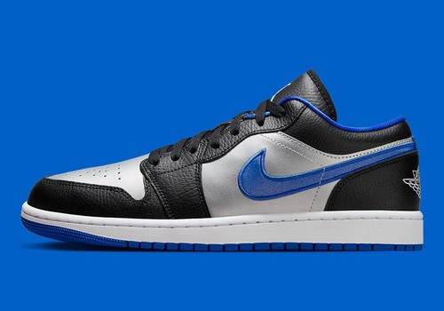 Nike Air Jordan 1 Low Navy White Mens US 8.5-11.5 Athletic Running Shoes NEW ☑️ - Picture 5 of 8