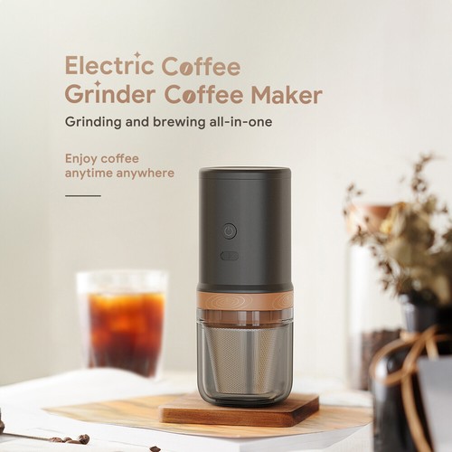 Portable Electric Burr Coffee Grinder 25 Adjustable Settings Rechargeable G7Q4 - Afbeelding 1 van 12