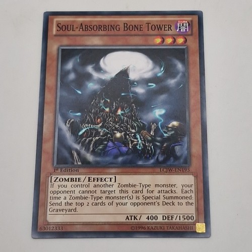Yu-Gi-Oh! Soul-Absorbing Bone Tower LCJW-EN195 Legendary Collection 4: Joey's Wo - Picture 2 of 15