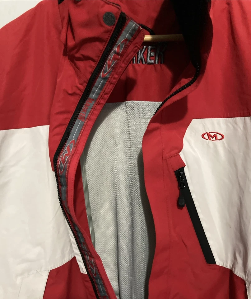 MARKER Jacket Men's Medium Red Ski Snow Sports Parka Snowboard Gore Tex - Image 2 of 4