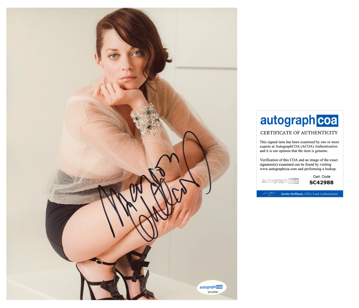 Marion Cotillard Sexy Autographed Signed 8x10 Photo ACOA | eBay