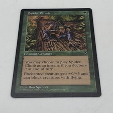 Magic The Gathering Spider Climb Visions Common Enchant Creature Vintage