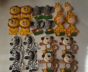 20pcs Baby Shower Safari Jungle Animals Decoration Girl Boy Ebay