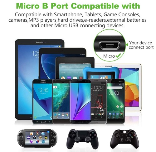 3-Pack Micro USB Fast Charger Data Sync Cable Cord Samsung LG HTC Android - Picture 27 of 37