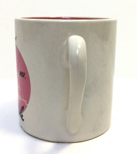 Taza de espresso Rosanna Scandale 2,5" de alto rosa interior hermosa niña francesa - Imagen 4 de 6