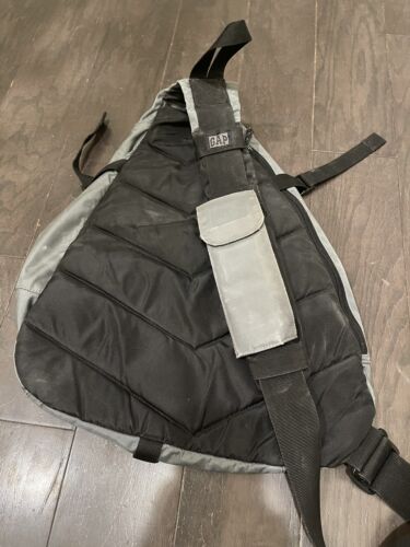 Bolso de hombro vintage GAP gris correa única para teléfono celular Y2K - Imagen 3 de 6