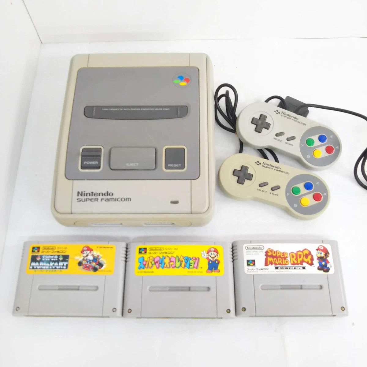 Nintendo Super Famicom Console Japanese SFC System with 3 games