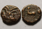 Rare genuine Ancient Greek coin Janus Janiform, Centaur