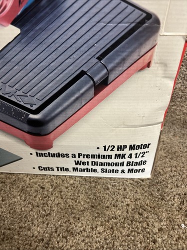 MK Diamond MK-145, 120 V, 4 1/2 in Wet Tile Saw (NOS & Rare) Marble, Slate &More - Picture 3 of 4