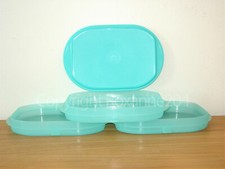 TUPPERWARE FRIDGE STACKABLES CONTAINERS SET TROPICAL WATER/NEW IN ORG PACKAGE 