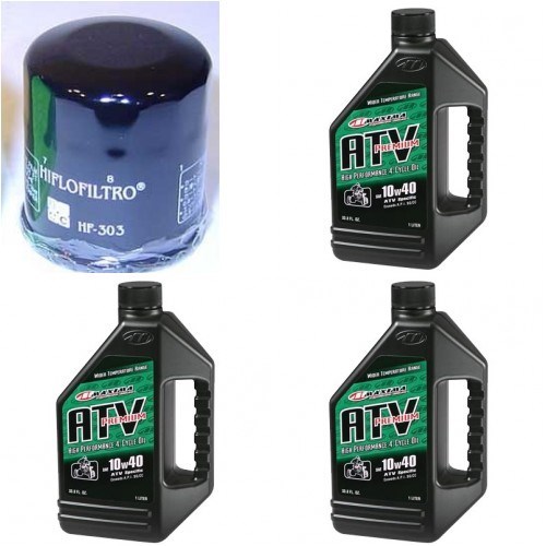 YAMAHA RHINO 660 OIL CHANGE KIT 3 QUARTS 10W40 + OIL FILTER - Bild 1 von 1