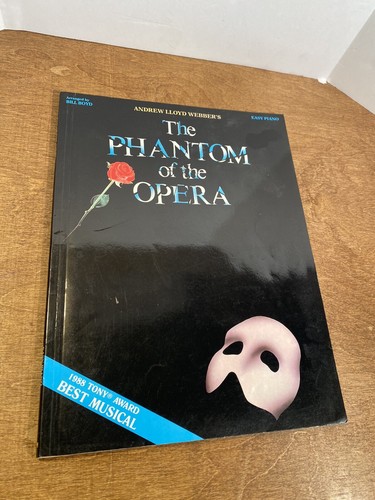 The Phantom Of The Opera 1988 Best Musical Sheet Music Book Andrew LLoyd Webber - Picture 1 of 6