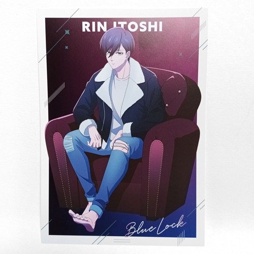 Blue Lock Large A5 Illustration Card Postcard ISAGI NAGI HYOMA MEGURU RIN - Picture 8 of 14