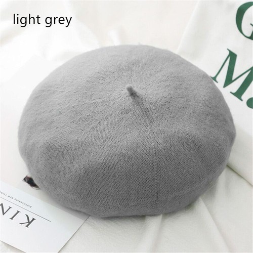Beanie Winter Warm Flat Cap Hat Wool Beret Cap Autumn Beret Hat Felt Berets - Afbeelding 29 van 36