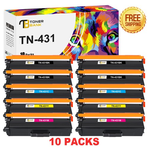 10PK TN431 TN433 Toner Compatible with Brother HL L8260CDW L8260CDW L8360CDW