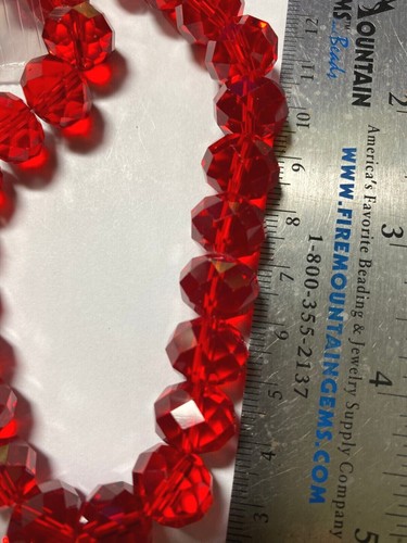 Chinarovski Faceted Glass Crystal Rondelle Beads 14mm - Picture 45 of 47