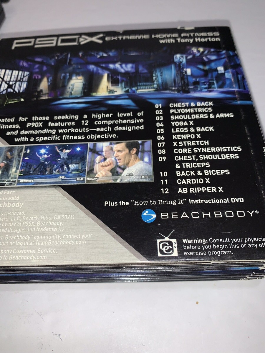 P90X Extreme Home Fitness The Workouts 12 DVD Set + Total Body