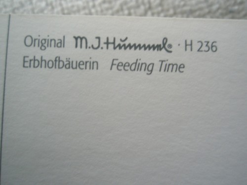 2010 Hummel Post Card Hanging Calendar (Kalender) Germany - Picture 12 of 15