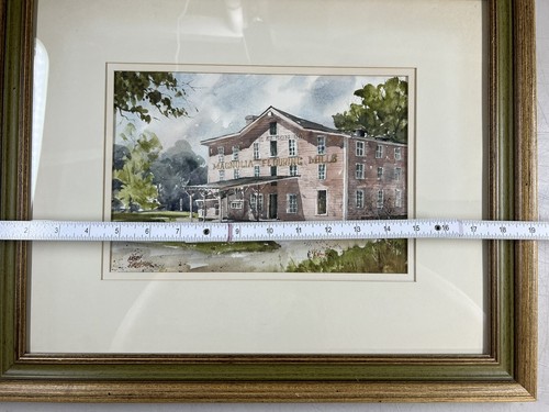 Noah Thompson, Original Watercolor Painting Magnolia Flour Mills, Signed, Framed - Picture 7 of 9