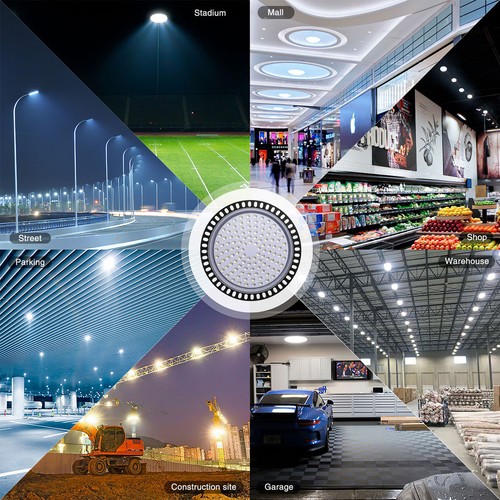 50-800W UFO LED Hallenbeleuchtung Deckenstrahler Werkstattleuchte Superhell Lamp - Bild 56 von 249